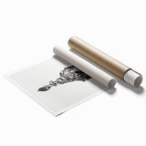 Elephant Illustration Modern Wall Art – Minimalist Contemporary Decor