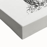 Elephant Illustration Modern Wall Art – Minimalist Contemporary Decor