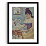 Impressionist Oil Painting – French Village Art Print