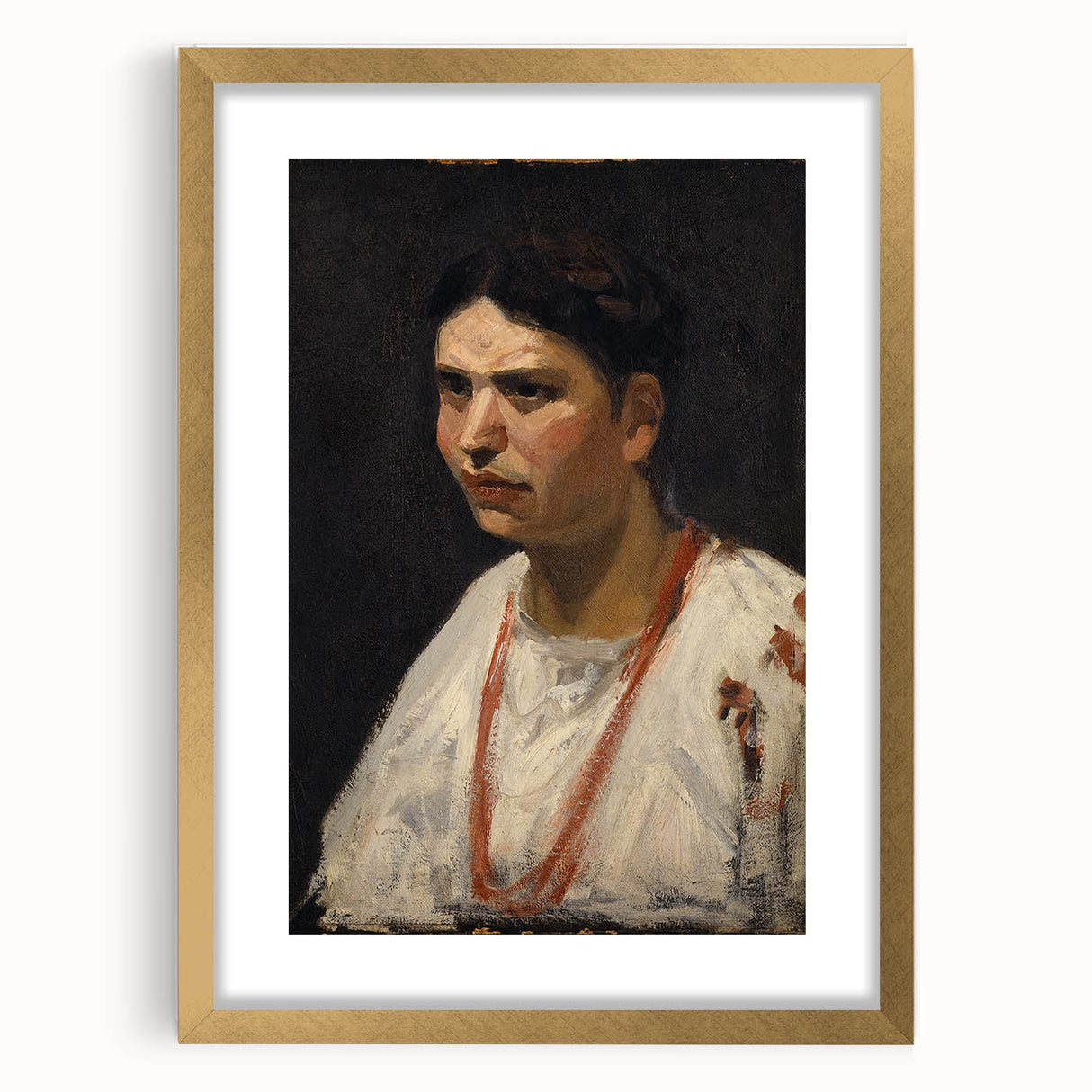 Portrait of a Girl Modern Wall Art – Minimalist Contemporary Design