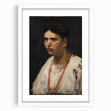 Portrait of a Girl Modern Wall Art – Minimalist Contemporary Design