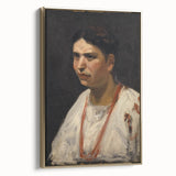 Portrait of a Girl Modern Wall Art – Minimalist Contemporary Design