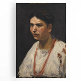 Portrait of a Girl Modern Wall Art – Minimalist Contemporary Design