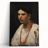 Portrait of a Girl Modern Wall Art – Minimalist Contemporary Design