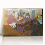 Modern Wall Art: Vibrant Moulin Rouge Scene in Classic Parisian Style