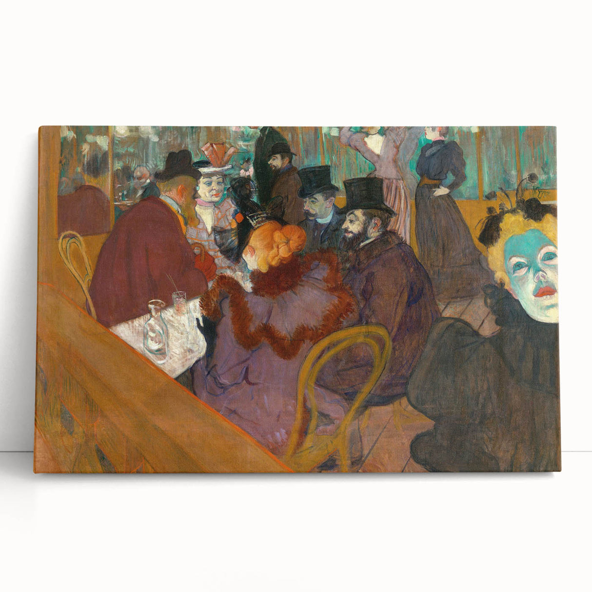 Modern Wall Art: Vibrant Moulin Rouge Scene in Classic Parisian Style