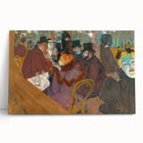 Modern Wall Art: Vibrant Moulin Rouge Scene in Classic Parisian Style