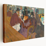 Modern Wall Art: Vibrant Moulin Rouge Scene in Classic Parisian Style