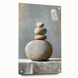 Contemporary Dining Art Pieces – Zen Stacked Stone Canvas Print