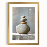 Contemporary Dining Art Pieces – Zen Stacked Stone Canvas Print