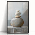 Contemporary Dining Art Pieces – Zen Stacked Stone Canvas Print