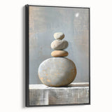 Contemporary Dining Art Pieces – Zen Stacked Stone Canvas Print