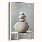 Contemporary Dining Art Pieces – Zen Stacked Stone Canvas Print