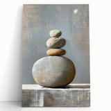 Contemporary Dining Art Pieces – Zen Stacked Stone Canvas Print