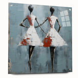 Elegant Abstract Female Figures – Modern Living Room Wall Art