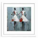 Elegant Abstract Female Figures – Modern Living Room Wall Art