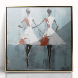 Elegant Abstract Female Figures – Modern Living Room Wall Art