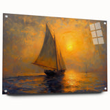 Sailing into Sunset Office Wall Art – Modern Corporate Decor