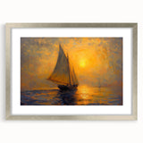 Sailing into Sunset Office Wall Art – Modern Corporate Decor