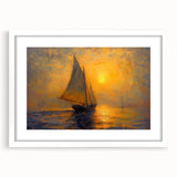 Sailing into Sunset Office Wall Art – Modern Corporate Decor