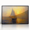 Sailing into Sunset Office Wall Art – Modern Corporate Decor