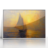 Sailing into Sunset Office Wall Art – Modern Corporate Decor