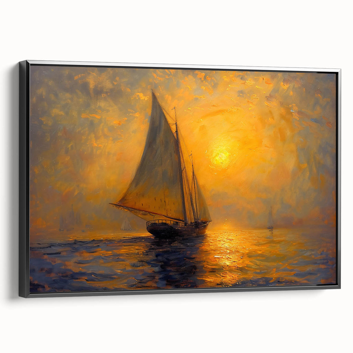 Sailing into Sunset Office Wall Art – Modern Corporate Decor