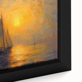 Sailing into Sunset Office Wall Art – Modern Corporate Decor