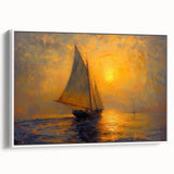 Sailing into Sunset Office Wall Art – Modern Corporate Decor