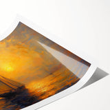 Sailing into Sunset Office Wall Art – Modern Corporate Decor