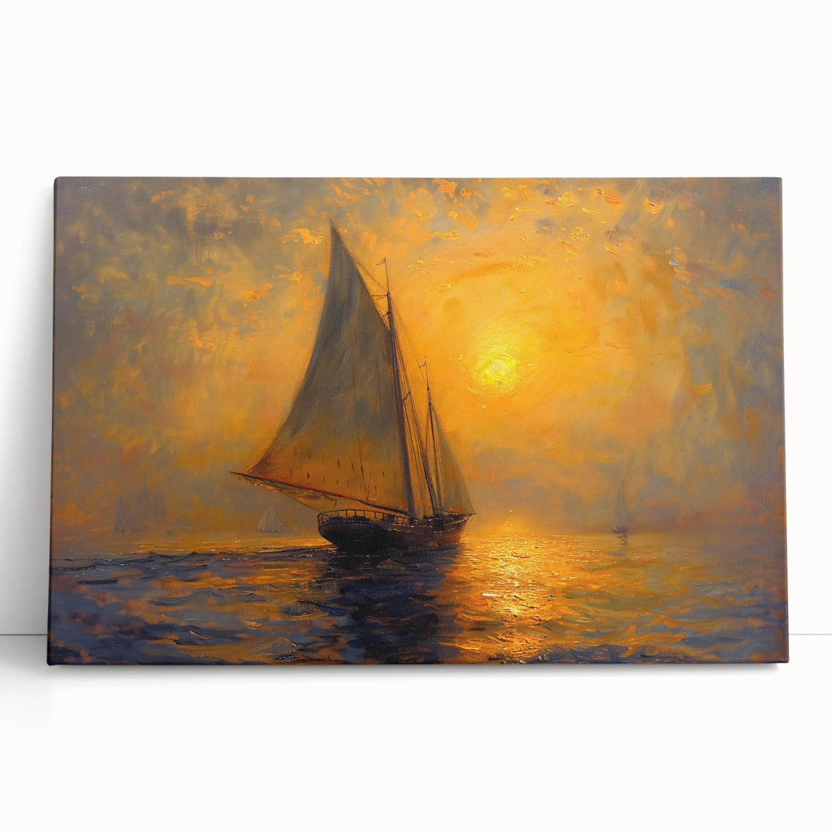 Sailing into Sunset Office Wall Art – Modern Corporate Decor