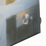 Close-up of a vibrant abstract geometric acrylic glass design showcasing intricate shapes and colors, perfect for modern home decor and artistic accents.