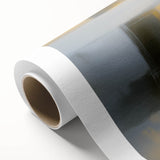 Abstract geometric rolled canvas art showcasing vibrant colors and intricate patterns, elegantly packaged in a durable cardboard tube for safe shipping and display. Perfect for modern decor enthusiasts seeking unique wall art.