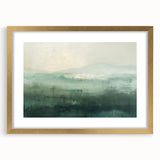 Abstract landscape wall art framed in gold, featuring vibrant colors and intricate patterns. Ideal for modern home decor, adding elegance and sophistication to any room.