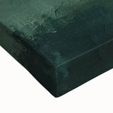 Close-up of an abstract landscape wall art piece on stretched canvas, showcasing vibrant colors and textured details, perfect for modern decor.