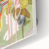 Colorful Art Deco Wall Art - Enchanting Garden Scene with Abstract Detail