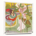 Colorful Art Deco Wall Art - Enchanting Garden Scene with Abstract Detail