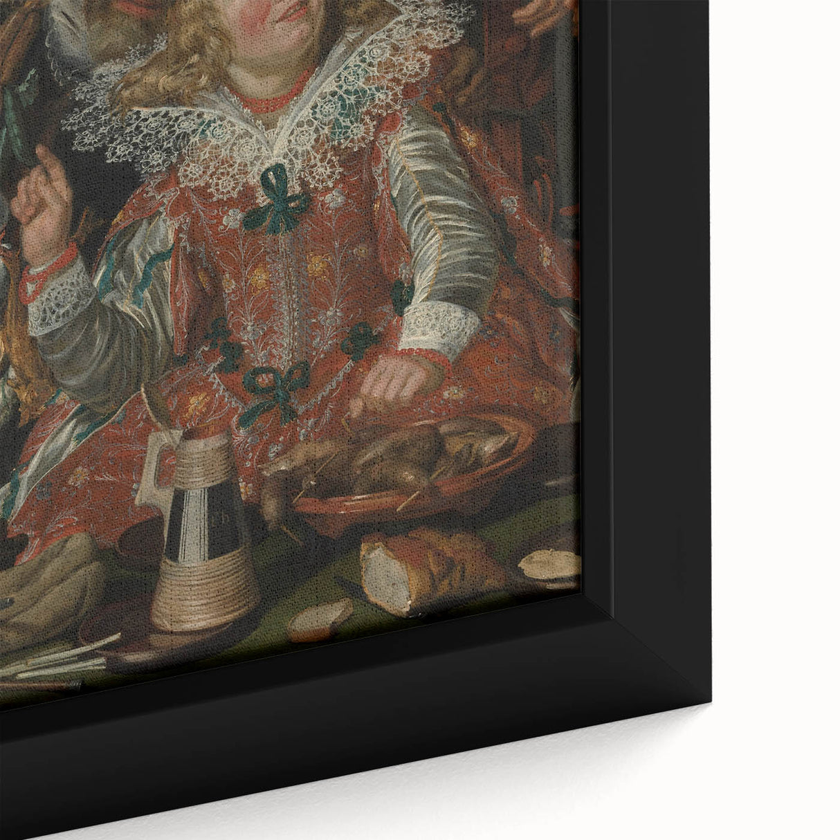 Baroque Art Print - Festive Banquet Scene with Rich Details