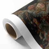 Baroque Art Print - Festive Banquet Scene with Rich Details