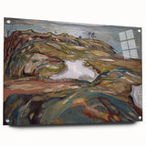 Expressionist Art: "Coastal Landscape" Modern Expressionism Wall Art