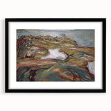 Expressionist Art: "Coastal Landscape" Modern Expressionism Wall Art
