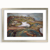 Expressionist Art: "Coastal Landscape" Modern Expressionism Wall Art
