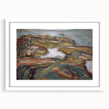 Expressionist Art: "Coastal Landscape" Modern Expressionism Wall Art