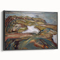 Expressionist Art: "Coastal Landscape" Modern Expressionism Wall Art