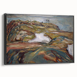 Expressionist Art: "Coastal Landscape" Modern Expressionism Wall Art