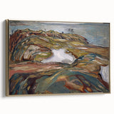 Expressionist Art: "Coastal Landscape" Modern Expressionism Wall Art