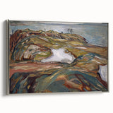 Expressionist Art: "Coastal Landscape" Modern Expressionism Wall Art