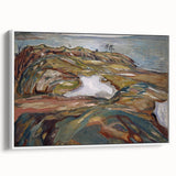 Expressionist Art: "Coastal Landscape" Modern Expressionism Wall Art