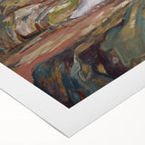 Expressionist Art: "Coastal Landscape" Modern Expressionism Wall Art