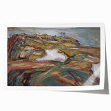 Expressionist Art: "Coastal Landscape" Modern Expressionism Wall Art